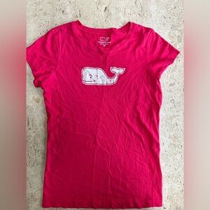 Vineyard Vines Pink Whale T-Shirt Women’s Size XS 100% Cotton Made in Peru 2013
